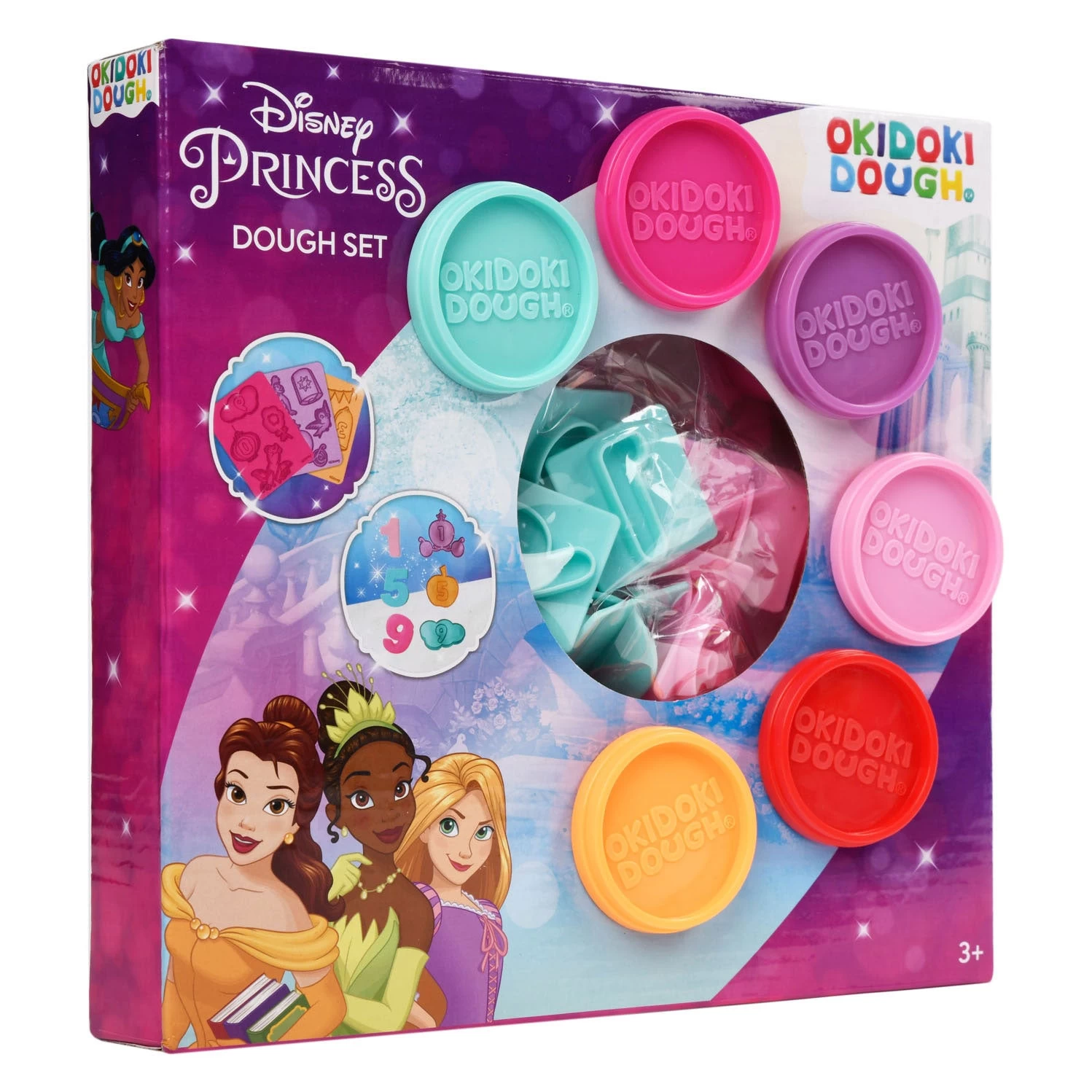 Disney Princess Okidoki Dough Vormen + Numbers 2 Assorti
