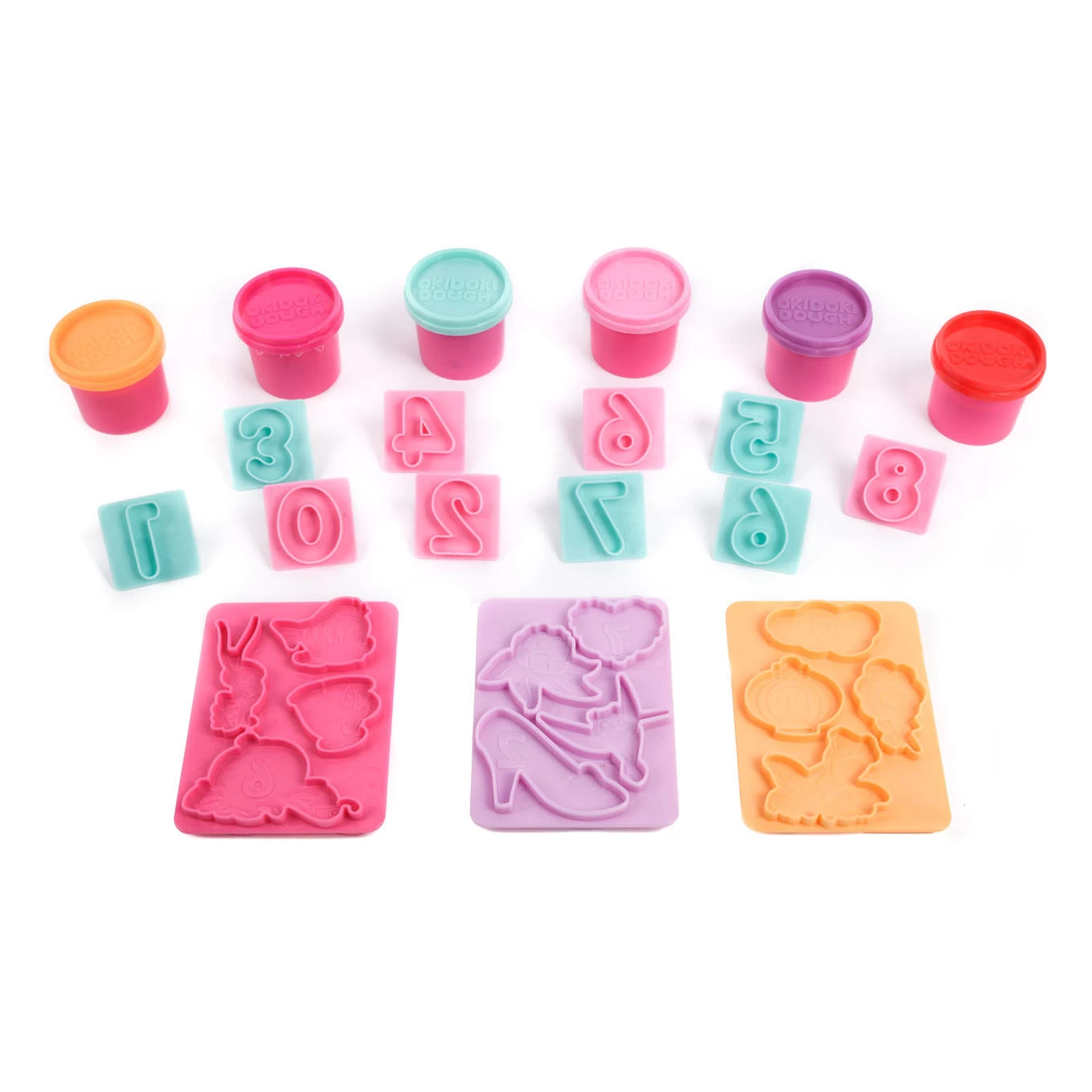 Disney Princess Okidoki Dough Vormen + Numbers 2 Assorti - Afbeelding 3