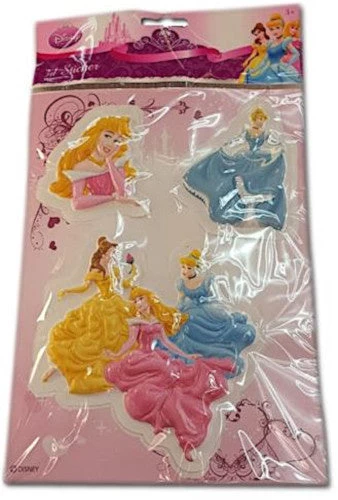 Disney 3D Stickers Prinsessen Junior Multicolor 3-delig