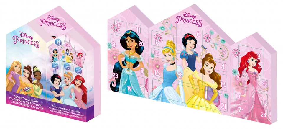 Disney Adventskalender Princess Karton Roze 25-delig - Afbeelding 3