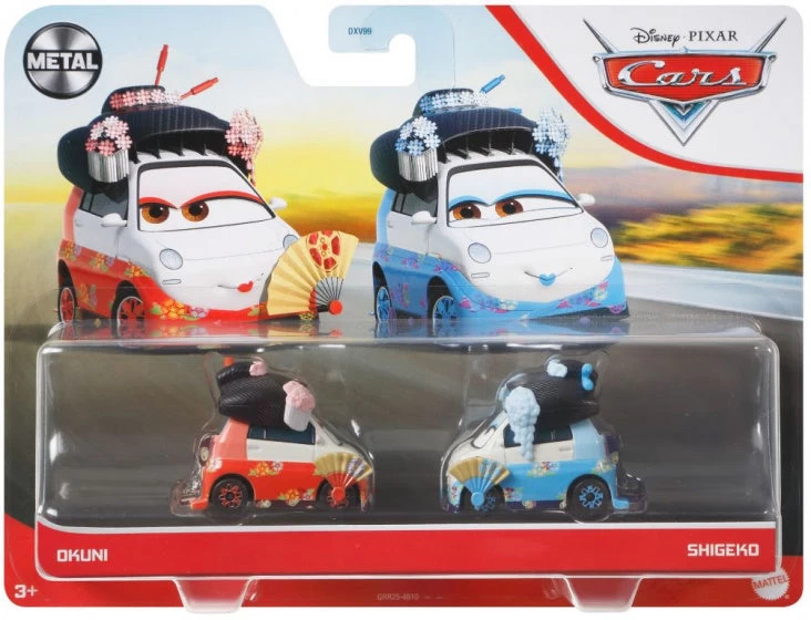 Disney Auto's Cars 3 Okuni & Shigeko 5 Cm Die-cast Rood/blauw - Afbeelding 4