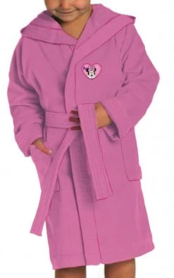 Disney Badjas Minnie Mouse Meisjes Katoen Roze Maat 122/128