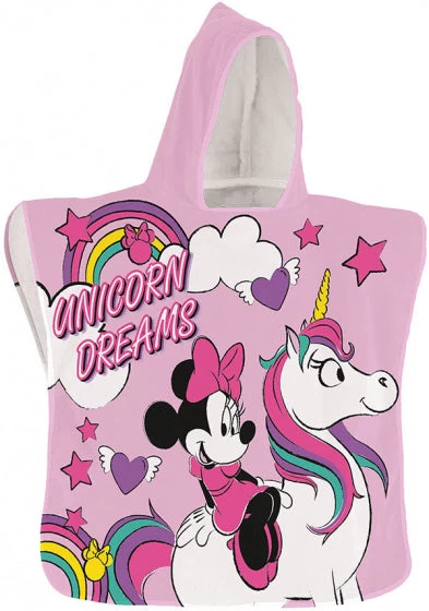 Disney Badponcho Minnie Mouse 50 X 100 Cm Polyester Roze