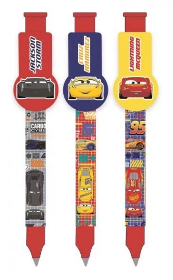 Disney Balpenset Met Clip Cars Junior 3-delig