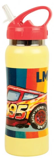 Disney Drinkfles Cars Jongens 580 Ml RVS Geel/rood