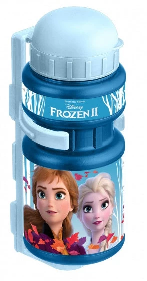 Disney Bidon Met Bidonhouder Frozen 2 Blauw 350 Ml