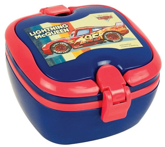Disney Broodtrommel Cars Jongens 2,5 Liter PVC Blauw 3-delig