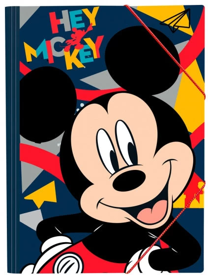 Disney Elastomap Mickey Mouse Junior 35 X 25 Cm Donkerblauw