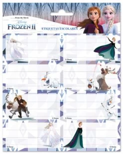 Disney Etiketten Frozen 2 Zelfklevend Wit/blauw 16 Stuks