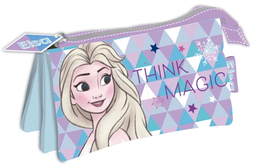 Disney Etui Frozen II Junior 21 X 11 Cm Polyester Paars/blauw