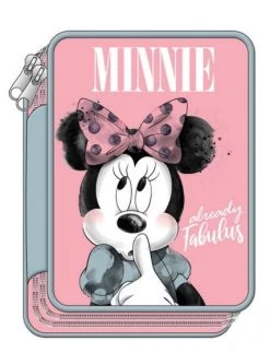 Disney Etui Minnie Mouse Junior 18 X 15 Cm Polyester Roze
