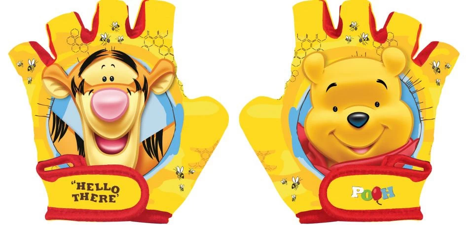 Disney Fietshandschoenen Winnie De Poeh Junior Geel Maat S