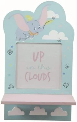 Disney Fotolijstje Dombo Junior 36 Cm Hout Mintblauw/roze