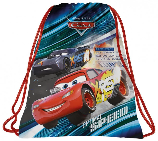 Disney Gymtas Cars 41 X 35 Cm Polyester Blauw/rood