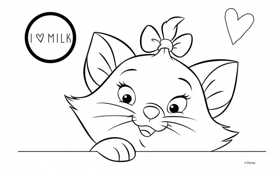 Disney Kleur- En Stickerboek Marie Junior 23 X 33 Cm Roze - Afbeelding 4