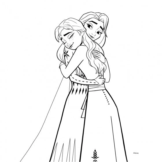 Disney Kleurboek Frozen 2 Junior Papier Paars/wit 26-delig - Afbeelding 6