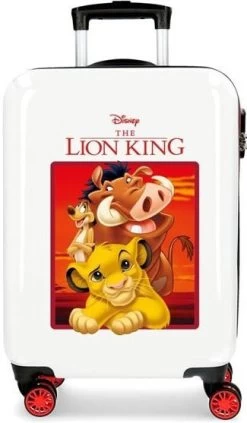 Disney Koffer The Lion King Junior 37 Liter ABS Wit/rood