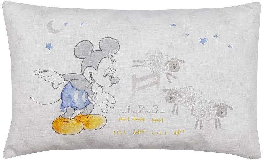 Disney Kussen Mickey Mouse Junior 41 X 24 X 3 Cm Katoen Blauw