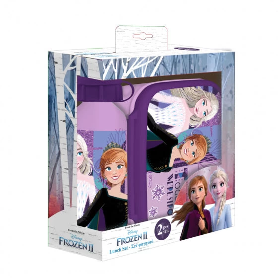 Disney Lunchset Frozen 2 Junior Aluminium Paars/roze 2-delig