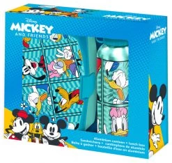 Disney Lunchset Mickey And Friends Aluminium Groen 2-delig
