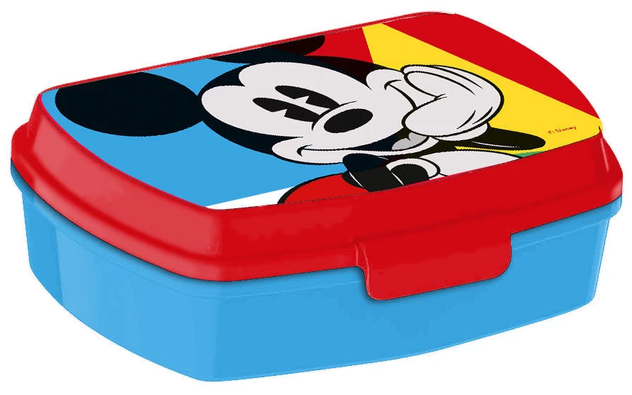 Disney Lunchset Mickey Mouse Aluminium Blauw/rood 2-delig - Afbeelding 2