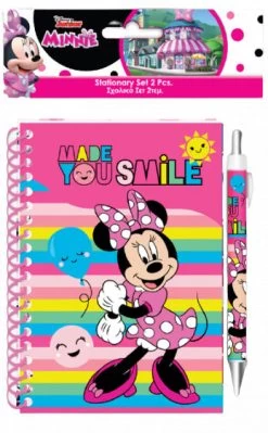 Disney Notitieboek Minnie Mouse Meisjes Roze 2-delig