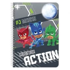 Disney Notitieboek PJ Masks Jongens B5 Grijs 64 Pagina's