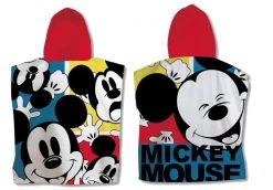 Disney Poncho Mickey 60 X 120 Cm Katoen Rood