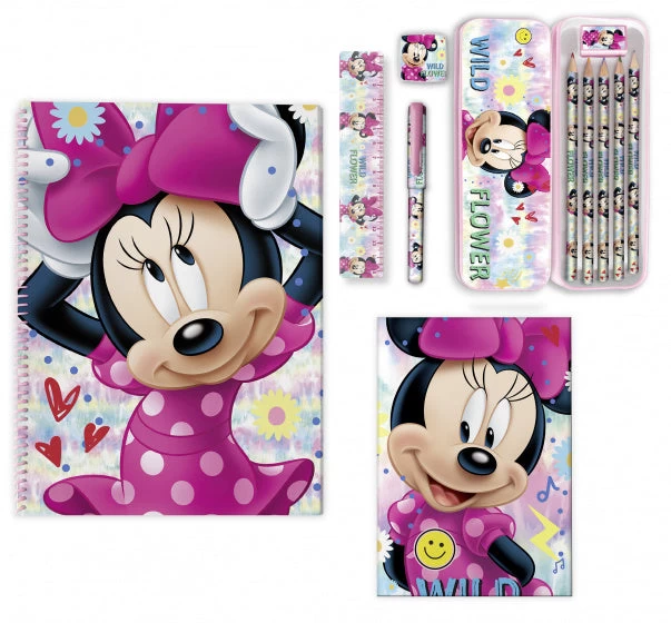 Disney Schrijfset Minnie Mouse 20 X 13 Cm Papier Roze 11-delig