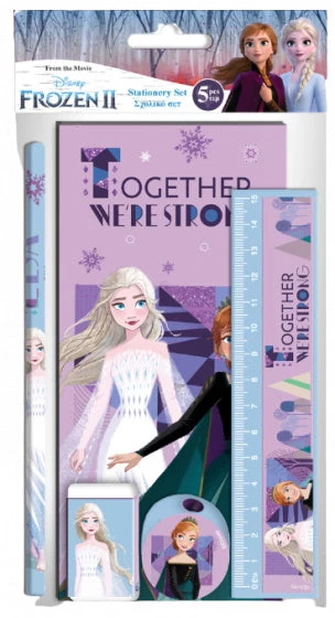 Disney Schrijfwarenset Frozen Meisjes Paars/blauw 5-delig