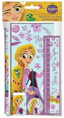 Disney Schrijfset Rapunzel Meisjes Paars/blauw 5-delig