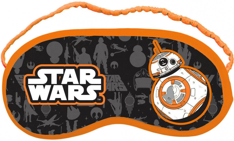 Disney Slaapmasker Star Wars BB8 18 X 8,5 Cm Oranje/grijs