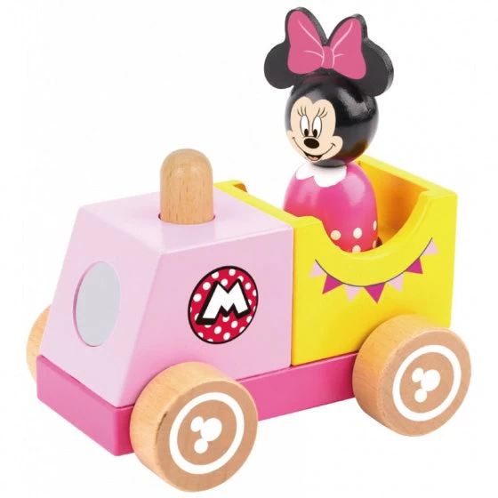 Disney Minnie Mouse Houten Stapeltrein, 4dlg.