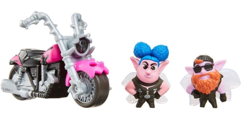 Disney Speelset Sprites And Motorcycle 16,5 Cm 3-delig
