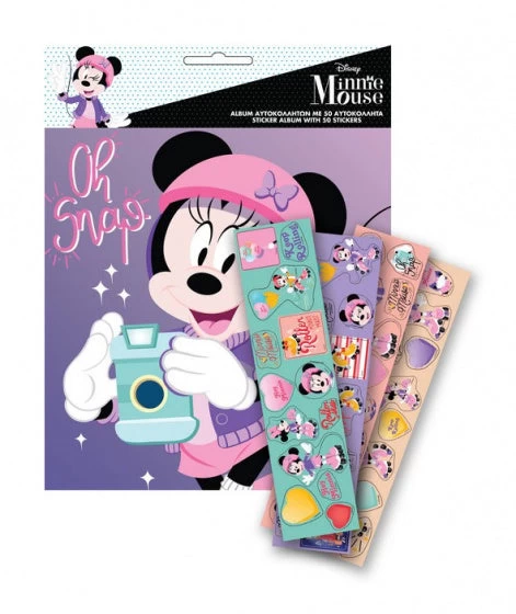Disney Stickerboek Minnie Meisjes 21 Cm Papier Roze 50 Stickers