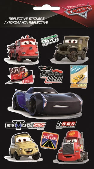Disney Stickers Cars Reflecterend Jongens Vinyl 26 Stuks - Afbeelding 2