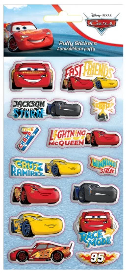Disney Stickers Puffy Cars Jongens 10 X 22 Cm Papier
