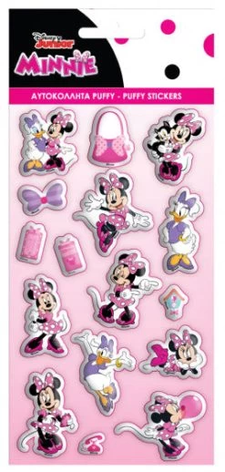 Disney Stickers Puffy Minnie Mouse Meisjes 10 X 22 Cm Papier