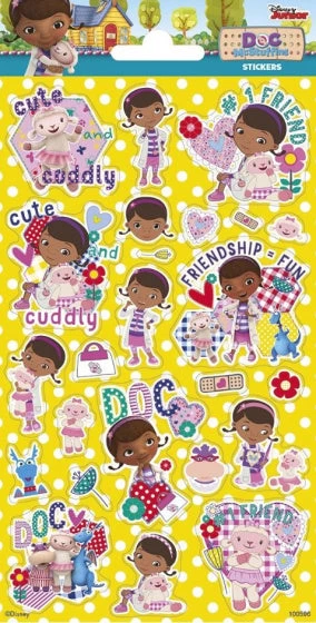 Disney Stickervel Doc McStuffins Junior Papier 24 Stuks