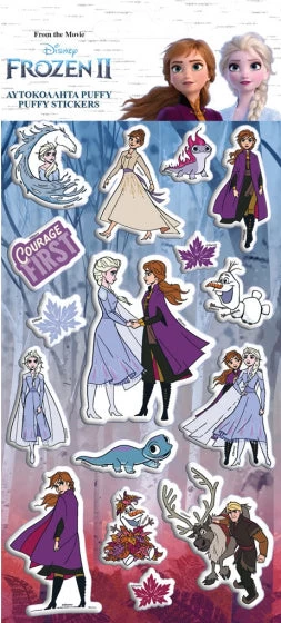Disney Stickervel Frozen II Puffy Junior 10 X 22 Cm Vinyl