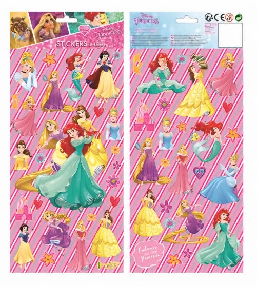 Disney Stickervel Princess Junior 35,5 Cm Papier Roze 2-delig