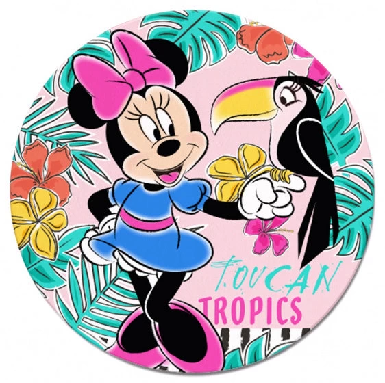 Disney Strandlaken Minnie Mouse 120 Cm Polyester Roze/groen