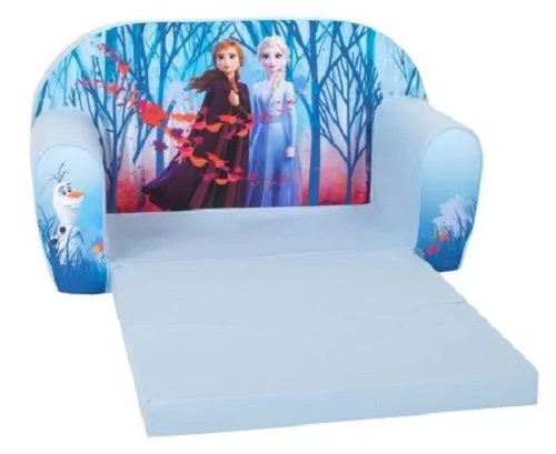 Disney Sofa Uitklapbaar Frozen 42 X 77 Cm Polykatoen Blauw - Afbeelding 2