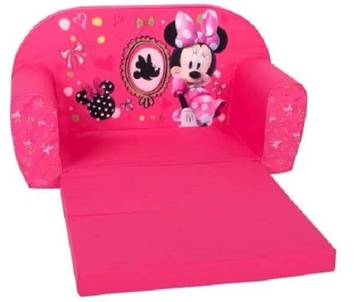 Disney Sofa Uitklapbaar Minnie Fashion 42 X 77 Cm Katoen Roze - Afbeelding 2