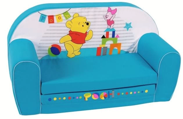 Disney Uitklapbare Sofa Winnie 42 X 77 Cm Polykatoen Blauw