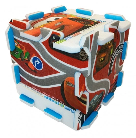 Disney Vloerpuzzel Cars Junior Rood/wit 9-delig - Afbeelding 2