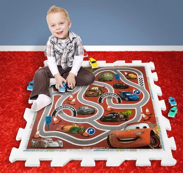 Disney Vloerpuzzel Cars Junior Rood/wit 9-delig - Afbeelding 3