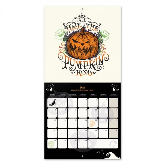 Disney Wandkalender 2022 Nightmare Before Christmas 30 Cm Wit - Afbeelding 2