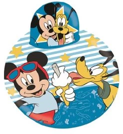 Disney Zitkussen Mickey Mouse Opblaasbaar 60 X 40 Cm Blauw