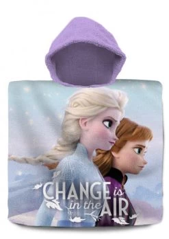 Disney Badponcho Frozen II 120 X 60 Cm Katoen Paars